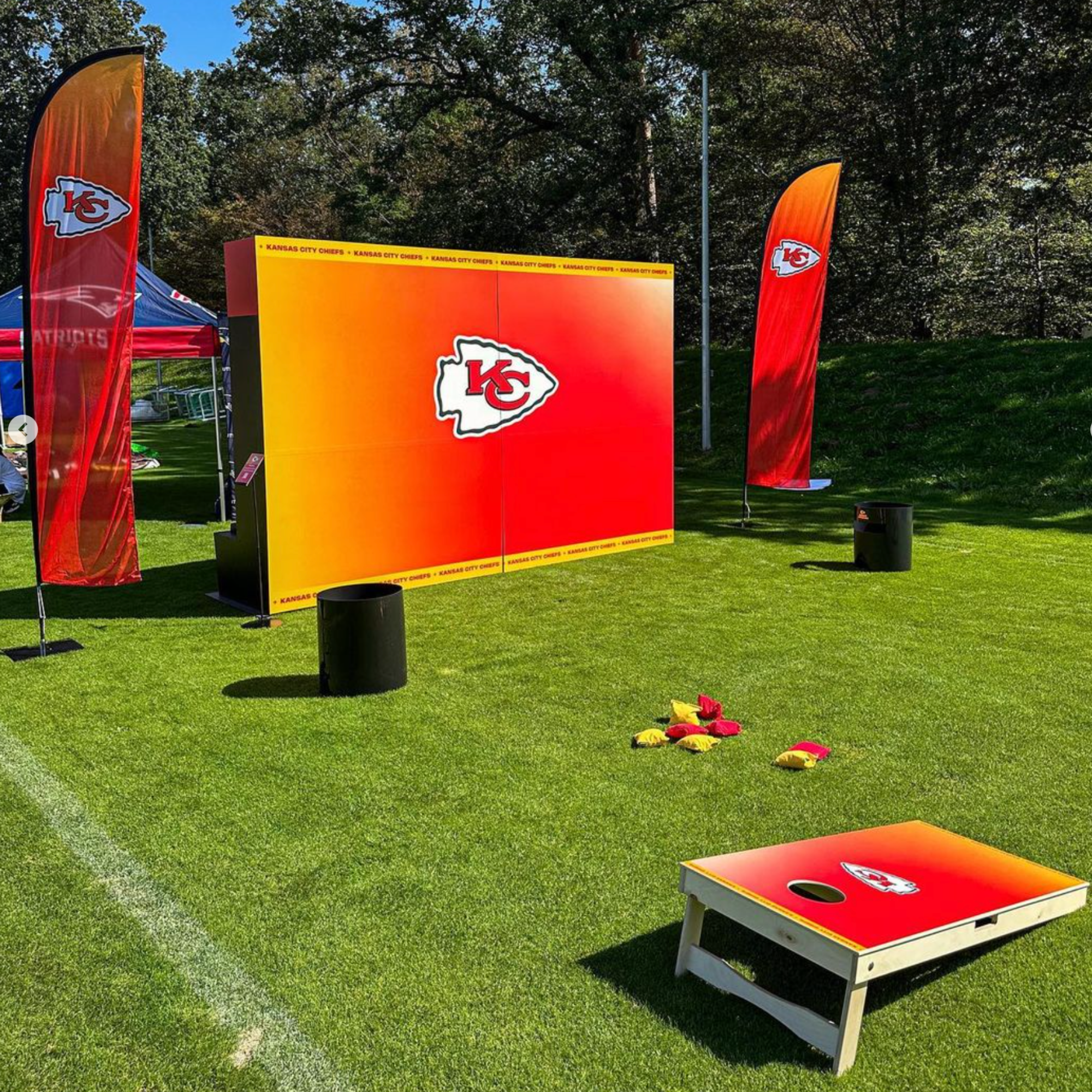 Custom Cornhole Game for Kansas City Chiefs – Tailgate & Event Fun